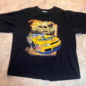 Vintage 90’s Chase Authentics Dale Earnhardt Wrangle Tshirt 2XL Black Mens Adult